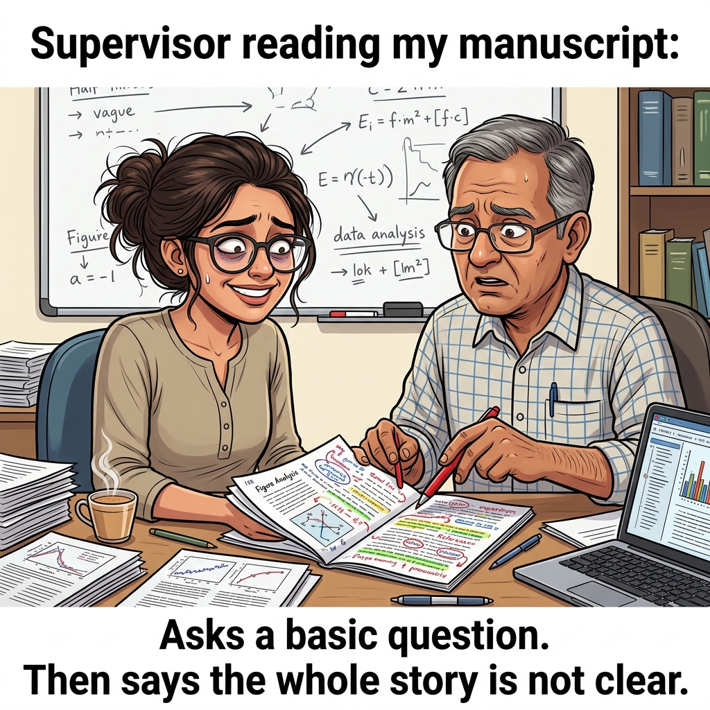 The Manuscript Story Is Not Clear: A polite way to say rewrite the whole paper.